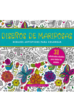 DISEÑOS DE MARIPOSAS. DIBUJOS ARTÍSTICOS PARA COLOREAR 